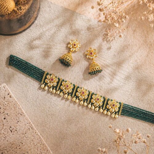 Luxury Polki Floral Choker