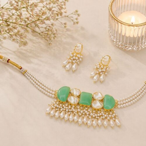 Heeramoti Emerald Set