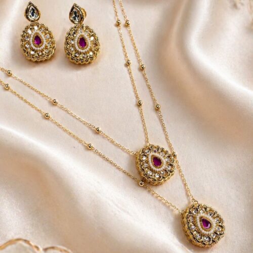 Ivory Petal Necklace Set