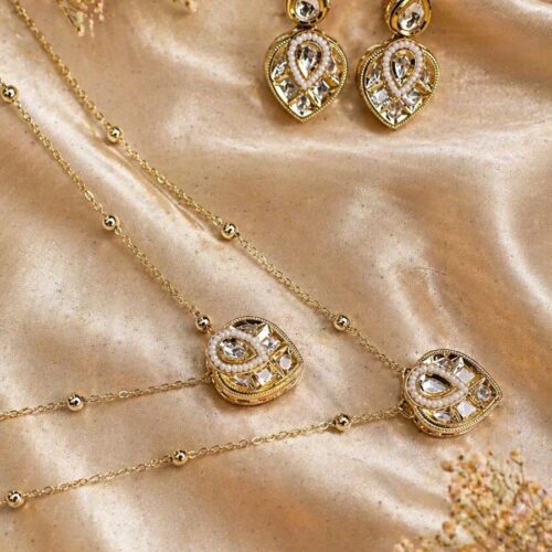 Blush Ivory Layers Necklace Set