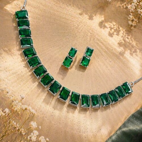 Green Aura Necklace Set
