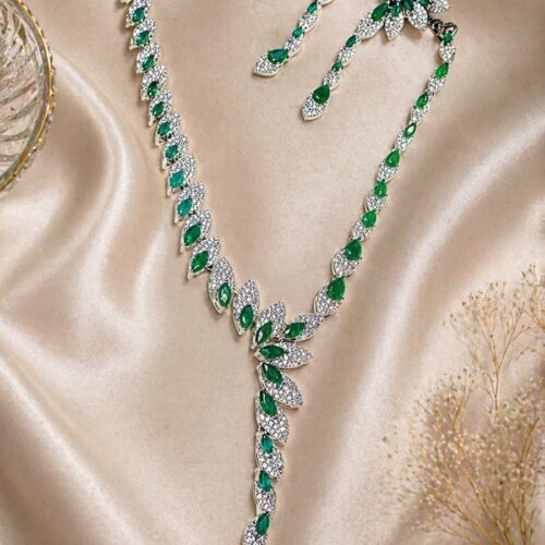 Emerald Whisper Necklace Set