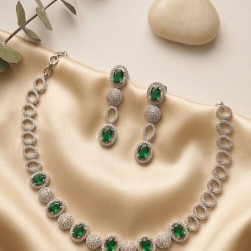 Opal Verde Statement Necklace Set