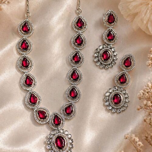 Midnight Ruby Necklace Set