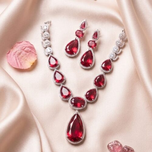 Rosé Verde Necklace Set