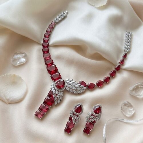 Ruby Radiance Necklace Set